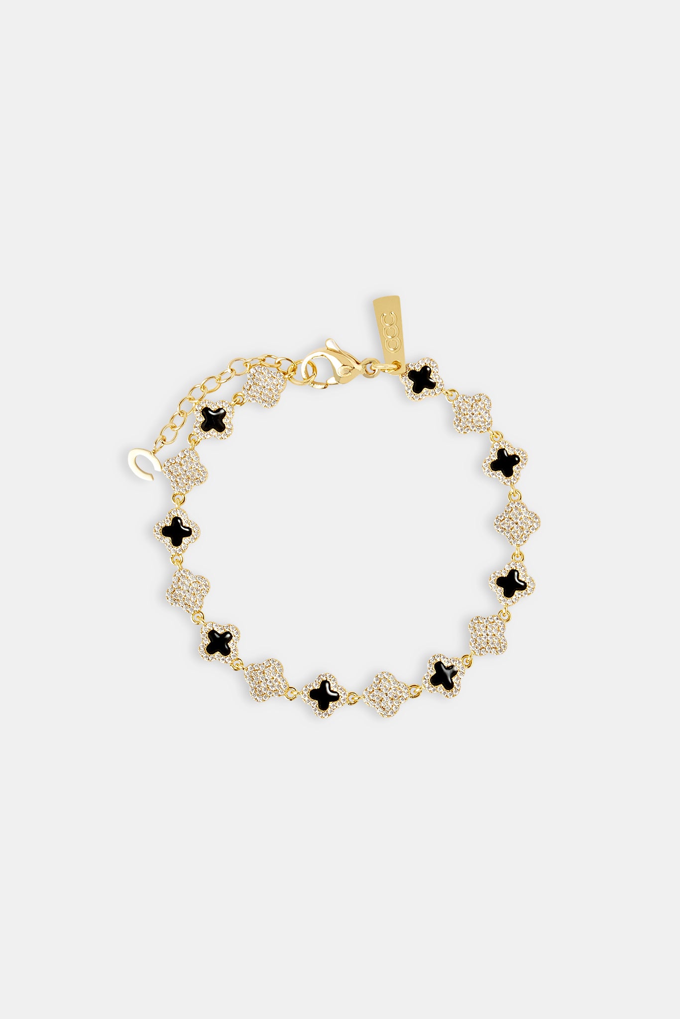 Armband mit Motiv aus Eis- und Schwarz-Emaille – 8 mm